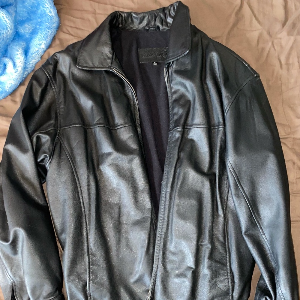 Black Leather Jacket Medium
